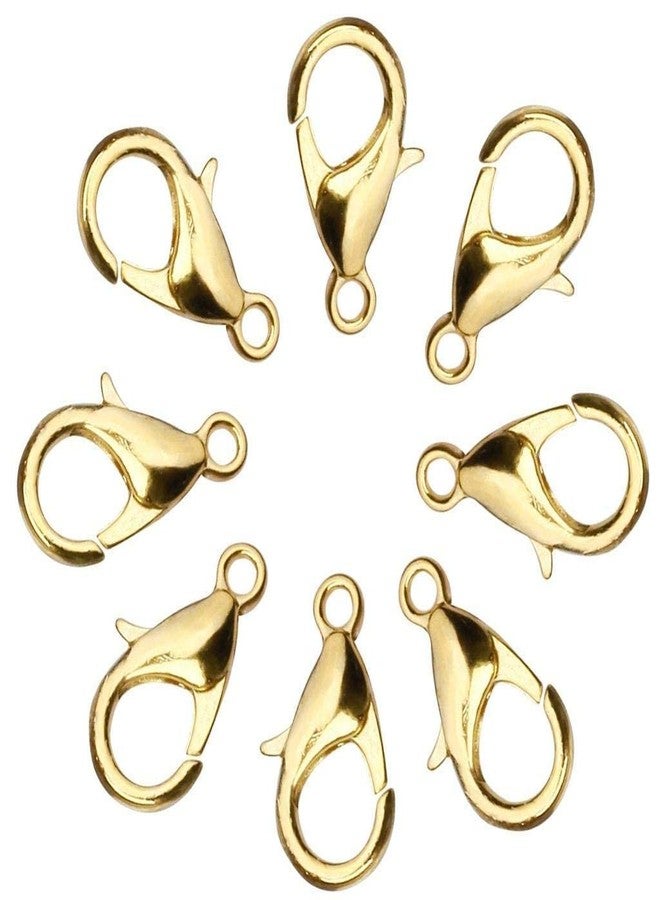 NEOBABY Golden Lobster Clasp Hooks for Jewelry Making - Brass, Metal Fasteners for Necklaces & Bracelets (Size : 16mm, Pack of 50 Pcs) - Image 5